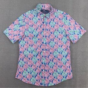 Vineyard Vines Shirt Adult Medium Button Up Colorful Hawaiian Preppy Men
